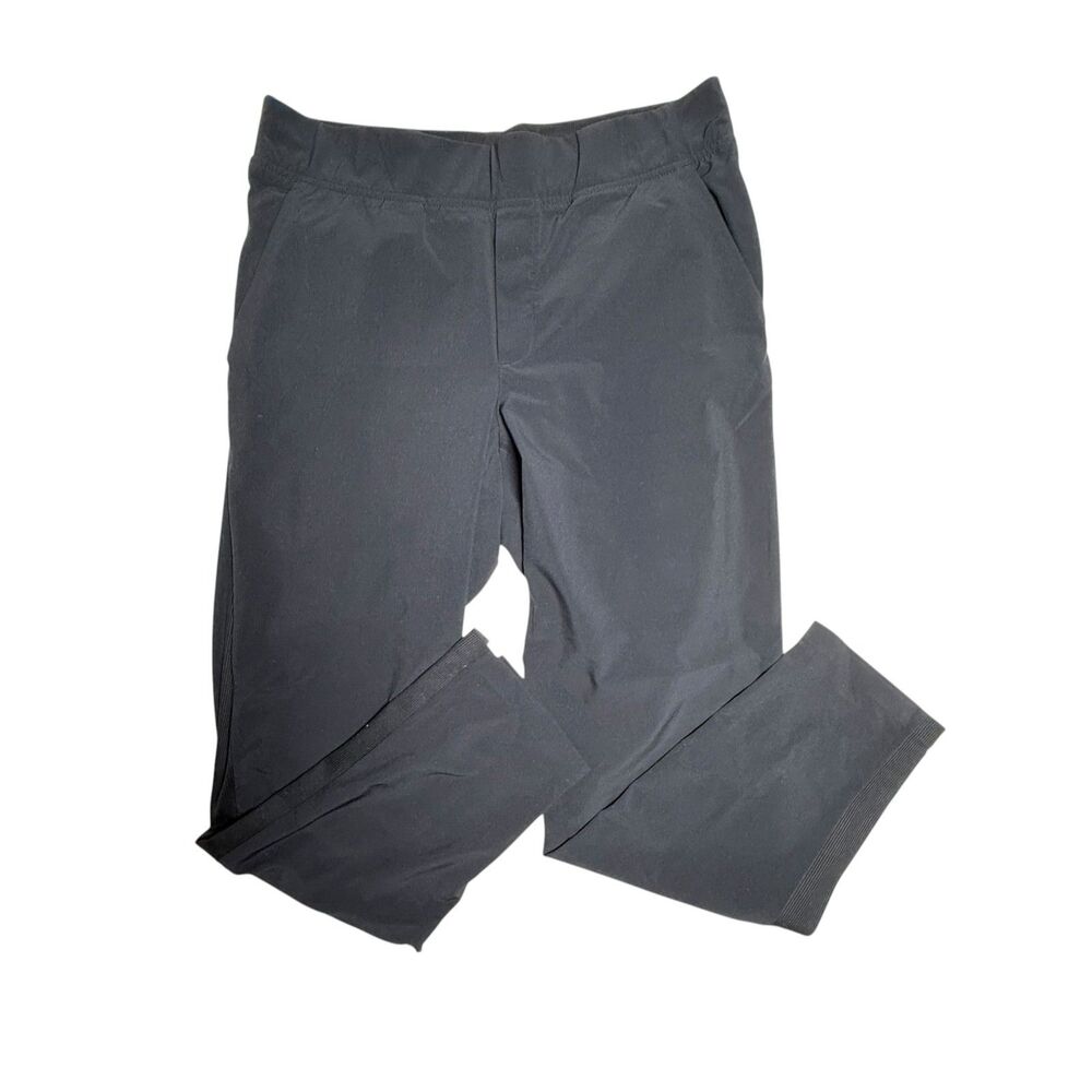 Athleta Brooklyn Mid Rise Ankle Pant Size 8 Black Lightweight Athleisure Travel